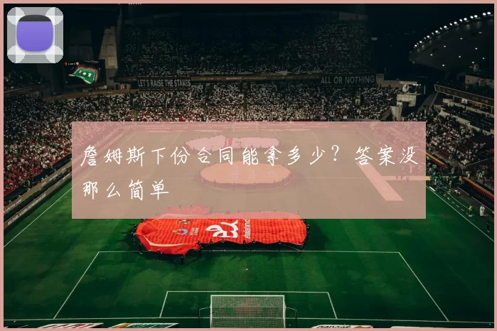 詹姆斯下份合同能拿多少?答案没那么简单