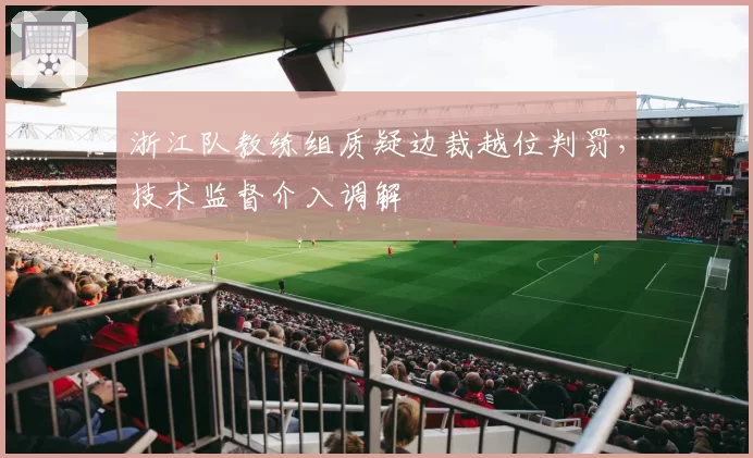 浙江队教练组质疑边裁越位判罚，技术监督介入调解
